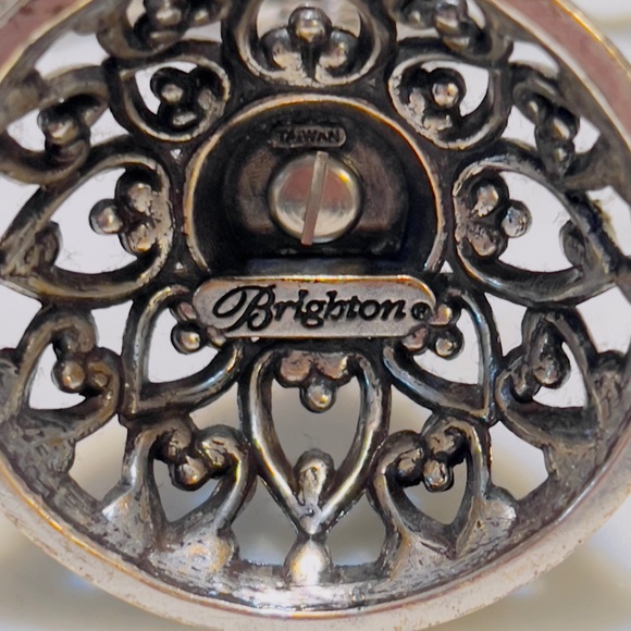 BRIGHTON Silver Heart Cross Bracelet Ring Earring Jewelry Tree Stand Holder - Picture 4 of 4